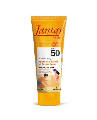  Jantar Sun Bursztynowy wodoodporny krem dla dzieci SPF 50, 50 ml  - Apteka internetowa Melissa  